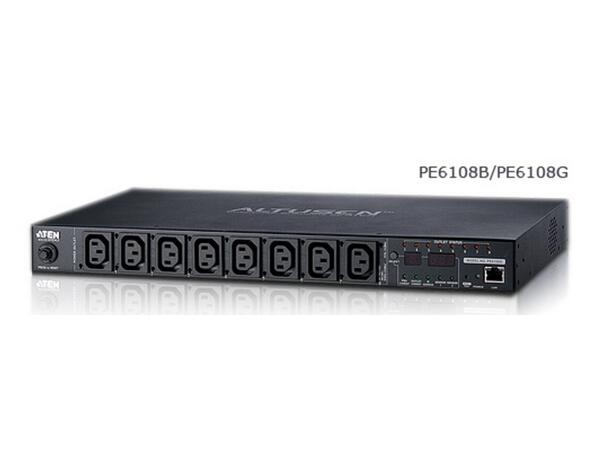 Aten Eco PDU IP 8-Port PE6108G 1U Rack | 10 AMP | 8xC13